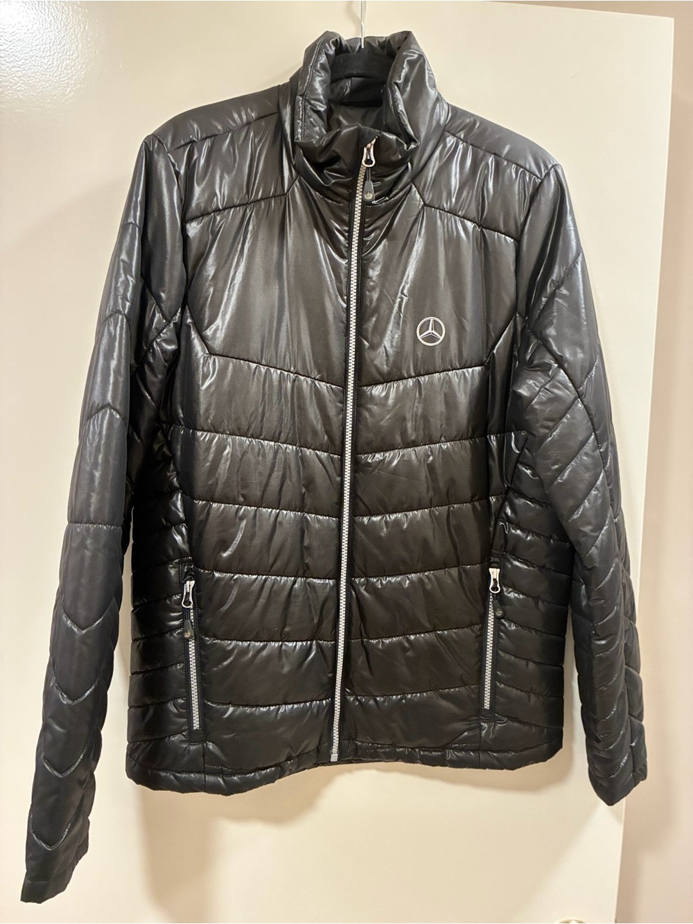 Mercedes-Benz Unisex Black Puffer Jacket